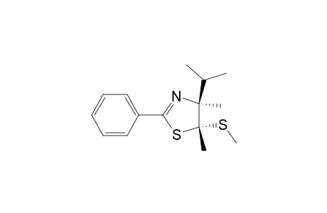 Thiazole, 4,5-dihydro-4,5-dimethyl-4-(1-methylethyl)-5-(methylthio)-2-phenyl-, cis-