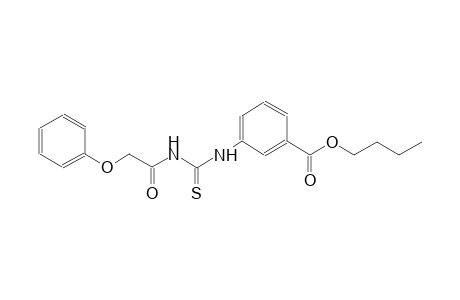 benzoic acid, 3-[[[(phenoxyacetyl)amino]carbonothioyl]amino]-, butyl ester