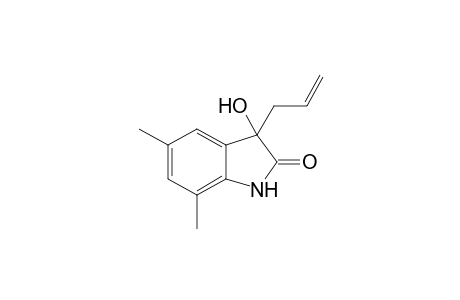 allyl-3-hydroxy-5,7-dimethyloxyindole