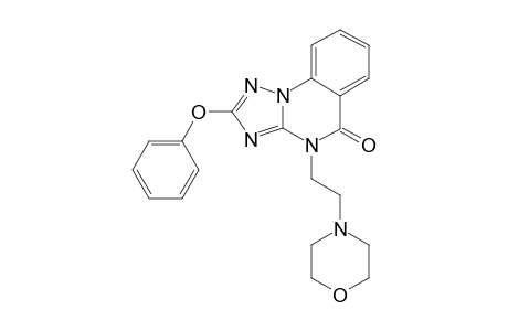 2-PHENOXY-4-(2-MORPHLINOETHYL)-[1,2,4]-TRIAZOLO-[1,5-A]-QUINAZOLIN-5-ONE