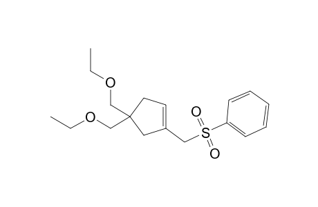 [4,4-Bis(ethoxymethyl)cyclopent-1-enyl]methyl phenyl sulfone