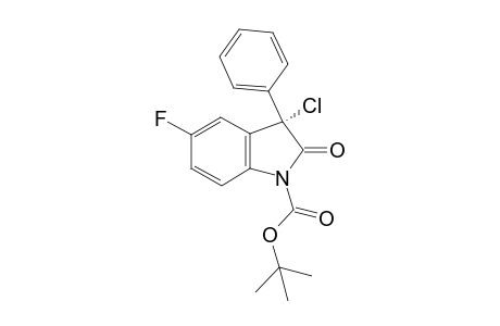 (3S)-tert-butyl 3-chloro-5-fluoro-2-oxo-3-phenylindoline-1-carboxylate