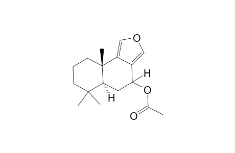 (5aS,9aS)-6,6,9a-Trimethyl-4,5,5a,6,7,8,9,9a-octahydronaphtho[1,2-c]furan-4-yl acetate