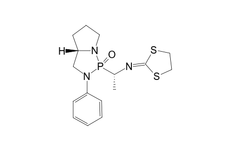 [1,3]Dithiolan-2-ylidene-[(S)-1-((S)-1-oxo-2-phenyl-hexahydro-1lambda(5)-pyrrolo[1,2-c][1,3,2]diazaphopsphol-1-yl)-ethyl]-amine