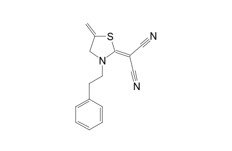 2-(5-METHYLENE-3-PHENETHYL-THIAZOLIDIN-2-YLIDENE)-PROPANE-DINITRILE