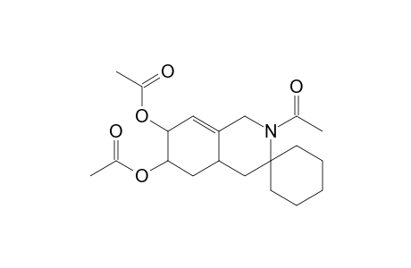 2-Acetyl-6,7-diacetoxy-1,2,3,4,4a,5,6,7-octahydrospiro[isoquinoline-3,1'-cyclohexane]