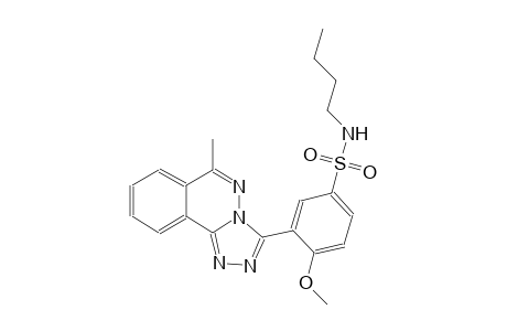N-butyl-4-methoxy-3-(6-methyl[1,2,4]triazolo[3,4-a]phthalazin-3-yl)benzenesulfonamide