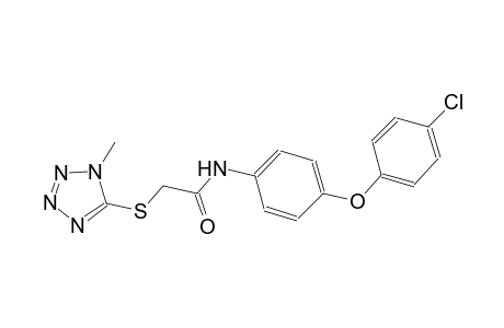 N-[4-(4-chlorophenoxy)phenyl]-2-[(1-methyl-1H-tetraazol-5-yl)sulfanyl]acetamide
