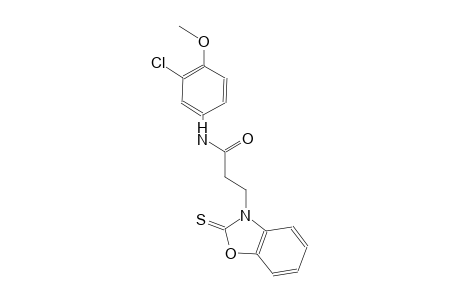 3-benzoxazolepropanamide, N-(3-chloro-4-methoxyphenyl)-2,3-dihydro-2-thioxo-