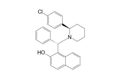 (S)-1-[.alpha.-[(R)-2-(4-Chlorophenyl)piperidyl]benzyl]-2-naphthol