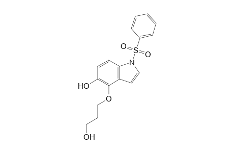 1-(benzenesulfonyl)-4-(3-hydroxypropoxy)-5-indolol