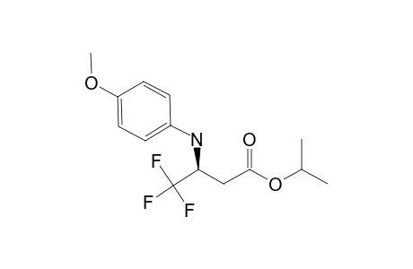 (+/-)-ISOPROPYL-4,4,4-TRIFLUORO-3-(4-METHOXYANILINO)-BUTANOATE