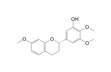 2,3-Dimethoxy-5-[(2S)-7-methoxy-3,4-dihydro-2H-1-benzopyran-2-yl]phenol