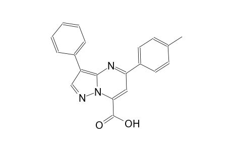 pyrazolo[1,5-a]pyrimidine-7-carboxylic acid, 5-(4-methylphenyl)-3-phenyl-