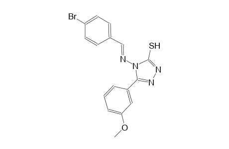 4-{[(E)-(4-bromophenyl)methylidene]amino}-5-(3-methoxyphenyl)-4H-1,2,4-triazole-3-thiol