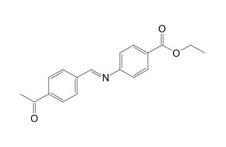 p-[(p-acetylbenzylidene)amino]benzoic acid, ethyl ester
