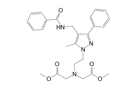 ({2-[4-(Benzoylaminomethyl)-5-methyl-3-phenylpyrazol-1-yl]ethyl}methoxycarbonylmethylamino)acetic acid methyl ester