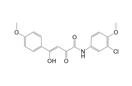 (3Z)-N-(3-chloro-4-methoxyphenyl)-4-hydroxy-4-(4-methoxyphenyl)-2-oxo-3-butenamide