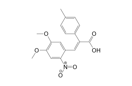(2E)-3-(4,5-Dimethoxy-2-nitrophenyl)-2-(4-methylphenyl)prop-2-enoic Acid