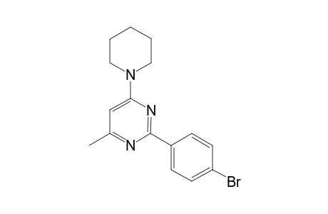 Pyrimidine, 2-(4-bromophenyl)-4-(1-piperidyl)-6-methyl-
