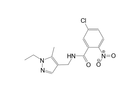 5-chloro-N-[(1-ethyl-5-methyl-1H-pyrazol-4-yl)methyl]-2-nitrobenzamide