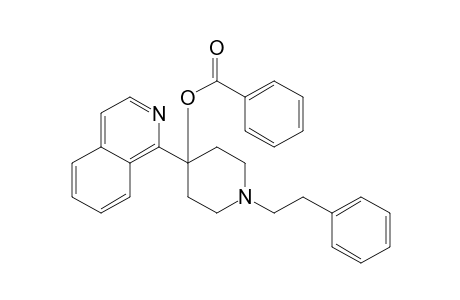 4-(1-isoquinolyl)-1-phenethyl-4-piperidinol, benzoate(ester)