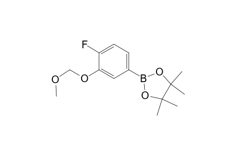 2-[4-fluoro-3-(methoxymethoxy)phenyl]-4,4,5,5-tetramethyl-1,3,2-dioxaborolane