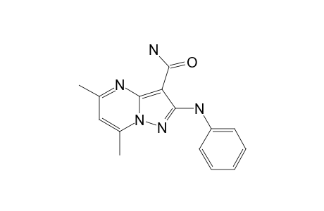 5,7-DIMETHYL-2-(PHENYLAMINO)-PYRAZOLO-[1,5-A]-PYRIMIDINE-3-CARBOXAMIDE