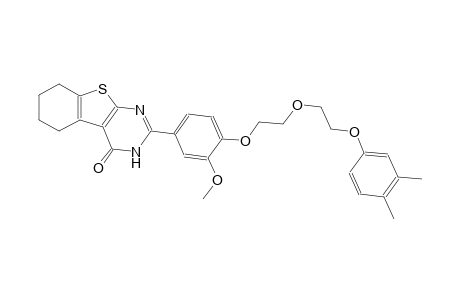 benzo[4,5]thieno[2,3-d]pyrimidin-4(3H)-one, 2-[4-[2-[2-(3,4-dimethylphenoxy)ethoxy]ethoxy]-3-methoxyphenyl]-5,6,7,8-tetrahydro-