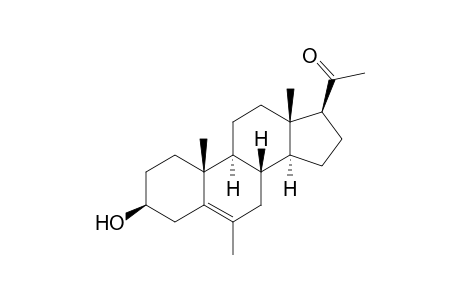 5-Pregnen-6-methyl-3β-ol-20-one