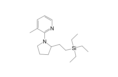 3-Methyl-2-{2-[2-(triethylsilyl)ethyl]pyrrolidin-1-yl}pyridine