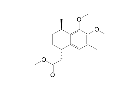 Methyl 2-[(5S,8R)-(1,2-Dimethoxy-3,8-dimethyl-5,6,7,8-tetrahydro-5-naphthyl)]ethanoate