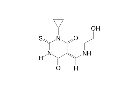 (5Z)-1-cyclopropyl-5-{[(2-hydroxyethyl)amino]methylene}-2-thioxodihydro-4,6(1H,5H)-pyrimidinedione