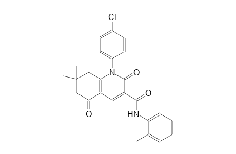 1-(4-chlorophenyl)-7,7-dimethyl-N-(2-methylphenyl)-2,5-dioxo-1,2,5,6,7,8-hexahydro-3-quinolinecarboxamide
