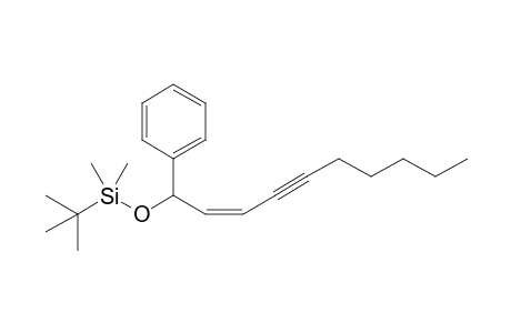 (+/-)-(Z)-tert-Butyldimethyl(1-phenyldec-2-en-4-ynyloxy)silane