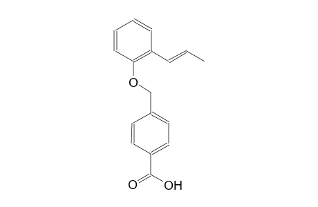 4-({2-[(1E)-1-propenyl]phenoxy}methyl)benzoic acid