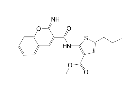 methyl 2-{[(2-imino-2H-chromen-3-yl)carbonyl]amino}-5-propyl-3-thiophenecarboxylate