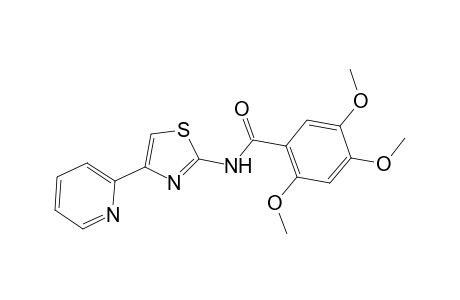 2,4,5-trimethoxy-N-[4-(pyridin-2-yl)-1,3-thiazol-2-yl]benzamide
