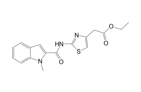 4-Thiazoleacetic acid, 2-[[(1-methyl-1H-indol-2-yl)carbonyl]amino]-, ethyl ester