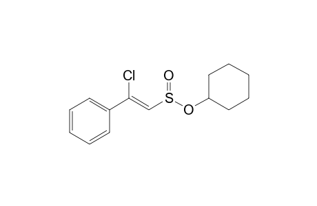 (Z)-2-chloro-2-phenyl-ethenesulfinic acid cyclohexyl ester