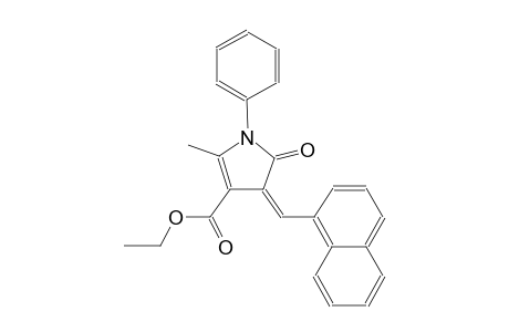 1H-pyrrole-3-carboxylic acid, 4,5-dihydro-2-methyl-4-(1-naphthalenylmethylene)-5-oxo-1-phenyl-, ethyl ester, (4Z)-