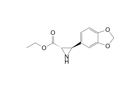 (2S,3R)-3-(1,3-benzodioxol-5-yl)-2-aziridinecarboxylic acid ethyl ester