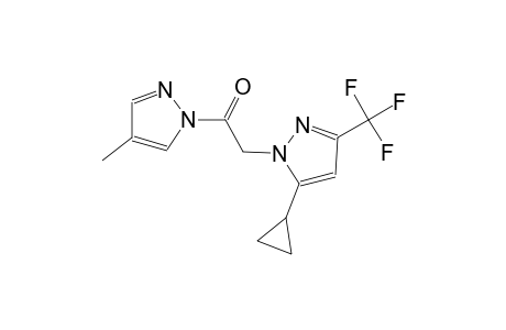 5-cyclopropyl-1-[2-(4-methyl-1H-pyrazol-1-yl)-2-oxoethyl]-3-(trifluoromethyl)-1H-pyrazole