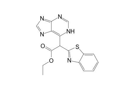 2-(1,3-benzothiazol-2-yl)-2-(7H-purin-6-yl)acetic acid ethyl ester
