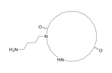 1,5-Diazacycloheneicosane-6,17-dione, 5-(4-aminobutyl)-