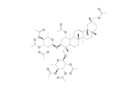 1-ALPHA,3-BETA,23,29-TETRAHYDROXYOLEAN-12-ENE-3-O-ALPHA-L-RHAMNOPYRANOSYL-23-O-ALPHA-L-4-ACETYLRHAMNOPYRANOSIDE-PERACETATE