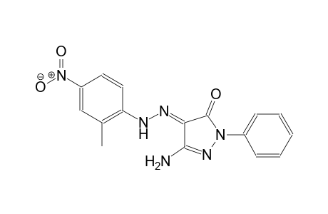 (4E)-3-amino-1-phenyl-1H-pyrazole-4,5-dione 4-[(2-methyl-4-nitrophenyl)hydrazone]