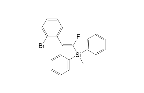 (E)-[1-Fluoro-2-(2'-bromophenyl)vinyl]methyldiphenylsilane