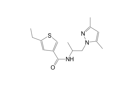 N-[2-(3,5-dimethyl-1H-pyrazol-1-yl)-1-methylethyl]-5-ethyl-3-thiophenecarboxamide