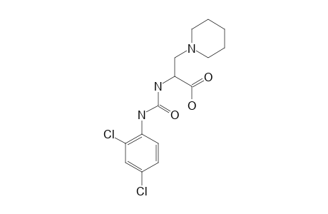 2-[3-(2,4-DICHLOROPHENYL)-UREIDO]-3-(PIPERIDIN-1-YL)-PROPANOIC-ACID